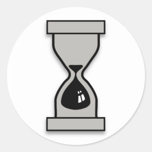 Adesivo Redondo Ampulheta