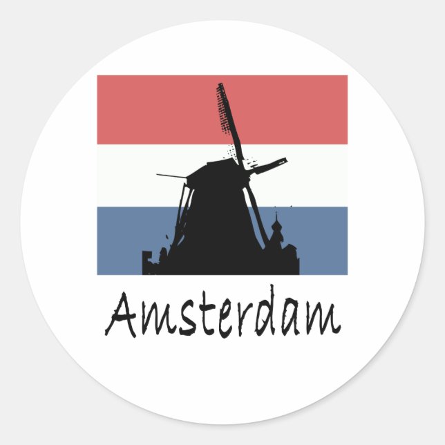 Adesivo Redondo Amsterdam (Frente)