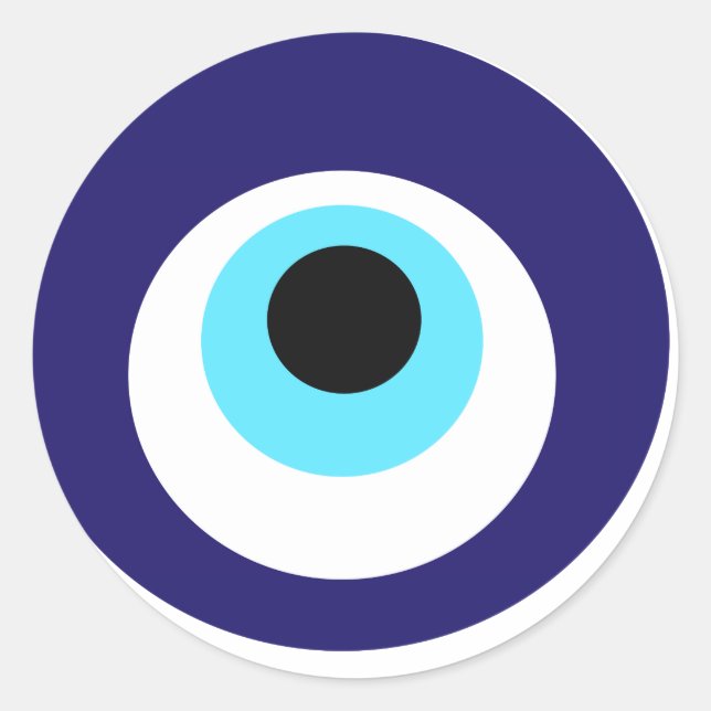 Adesivo Redondo Amuleto nazar (Nazar boncuğu) (Frente)