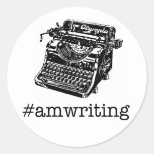Adesivo Redondo #amwriting