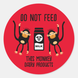 Adesivo Redondo Anafilaxia Crianças Advertências Alérgicas