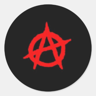 Adesivo Redondo Anarchy Sticker