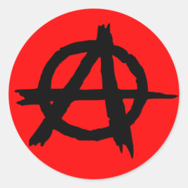 Adesivo Redondo Anarquia