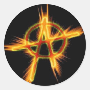 Adesivo Redondo Anarquia