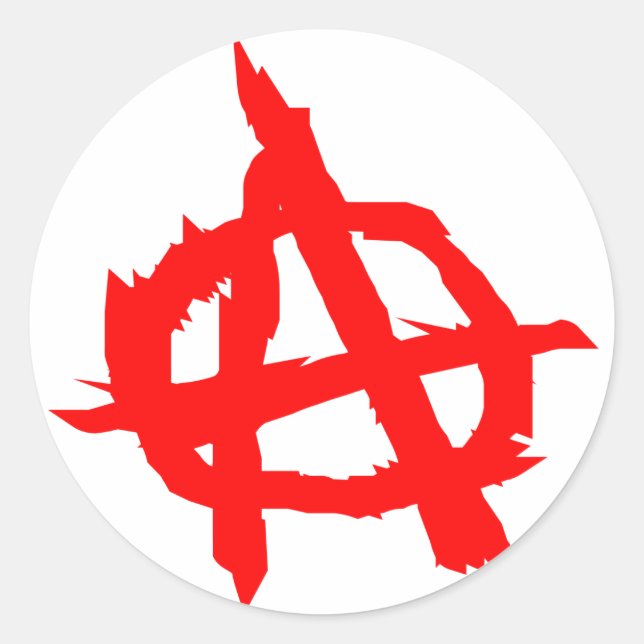 Adesivo Redondo Anarquia (Frente)