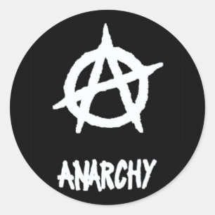 Adesivo Redondo Anarquia Sticker2