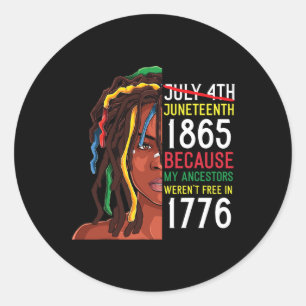Adesivo Redondo Ancestrais do Décimo Junto Grátis 1776 julho 4 Pre