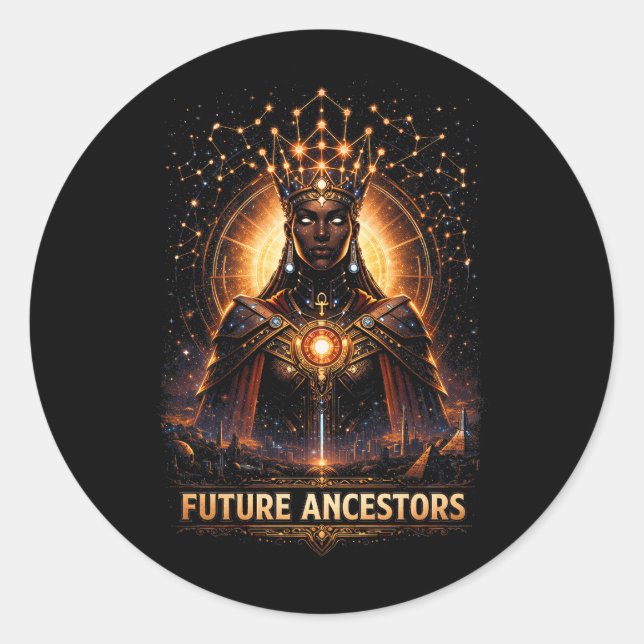 Adesivo Redondo Ancestrais Futuros (Frente)