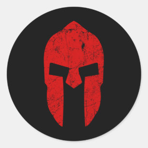 Adesivo Redondo Ancião de Motivação de Gym Motivação de Guerreiro 