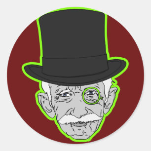 Adesivo Redondo Ancião Manopoly