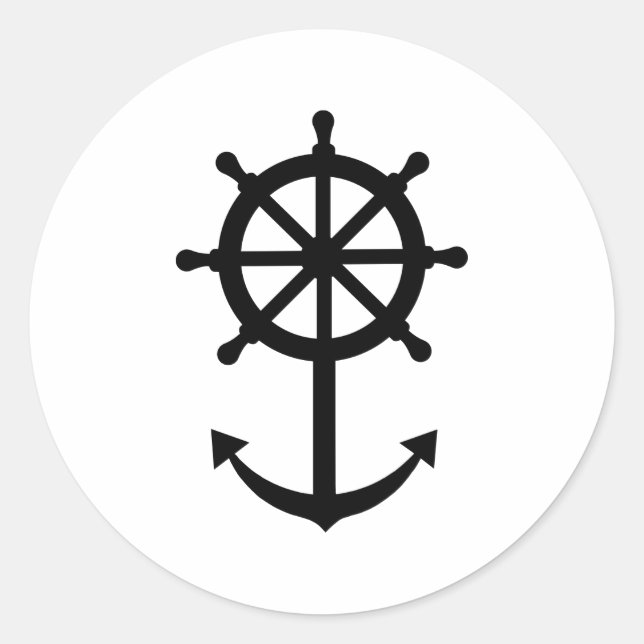 Adesivo Redondo Âncora do volante (Frente)