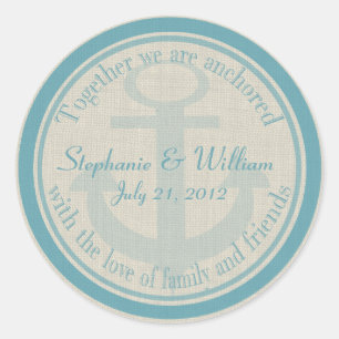 Adesivo Redondo Ancorado com amor