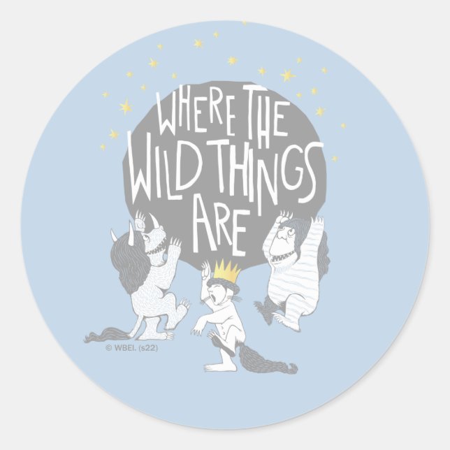 Adesivo Redondo And they Roared Their Terrible Roars! (Frente)