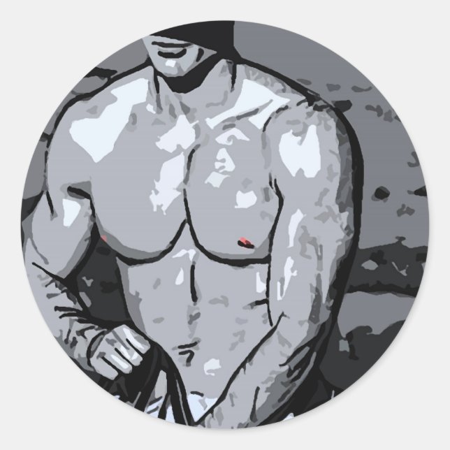 Adesivo Redondo Andando Cowboy (Frente)