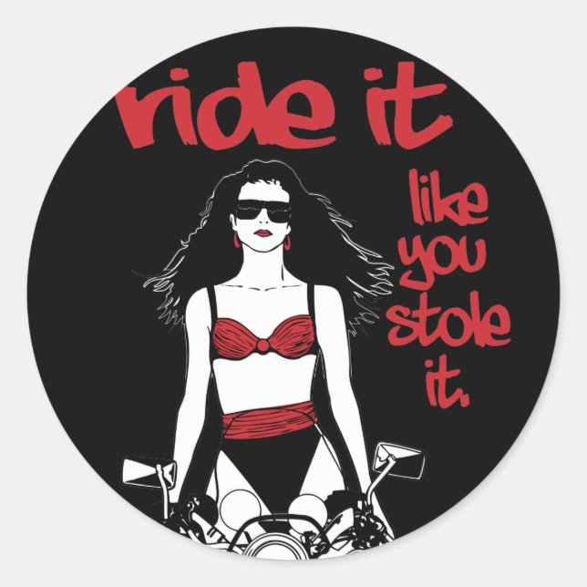 Adesivo Redondo Ande Como Você Roubou (Frente)