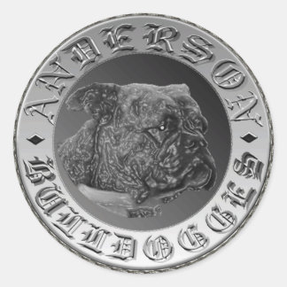 Adesivo Redondo Anderson Bulldogges Sticker/Decal