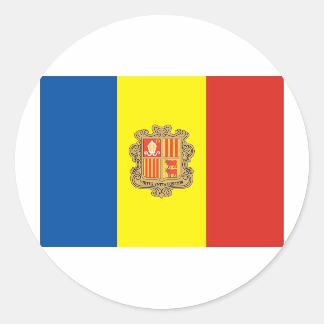 Adesivo Redondo Andorra (Frente)