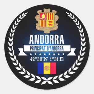 Adesivo Redondo Andorra