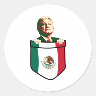 Adesivo Redondo andres manuel lopez obrador