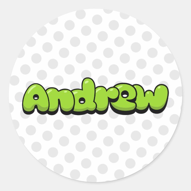 Adesivo Redondo Andrew (Frente)