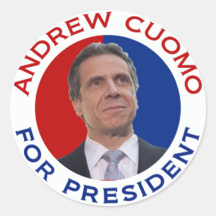 Adesivo Redondo Andrew Cuomo para o presidente