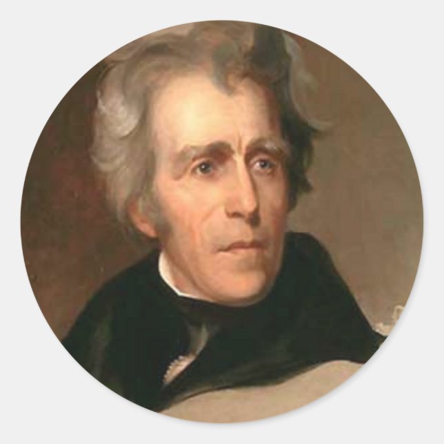 Adesivo Redondo Andrew Jackson (Frente)