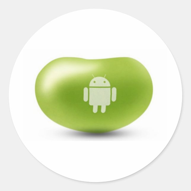 Adesivo Redondo Android Jelly Bean (Frente)