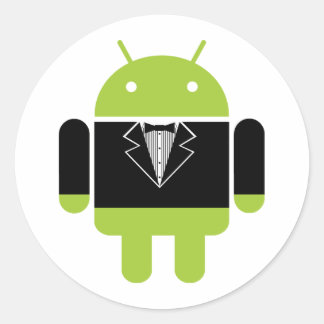 Adesivo Redondo Android Tux