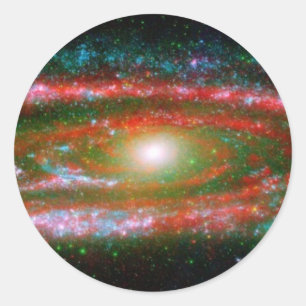 Adesivo Redondo Andromeda Galaxy