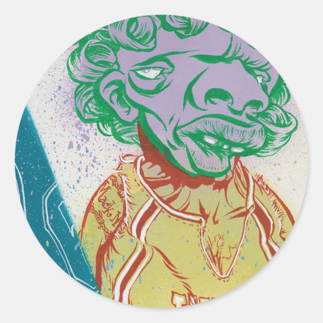 Adesivo Redondo Andy Howell Stickers (Frente)