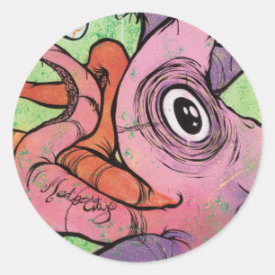 Adesivo Redondo Andy Howell Stickers