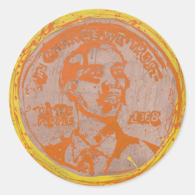 Adesivo Redondo Andy Howell Stickers (Frente)