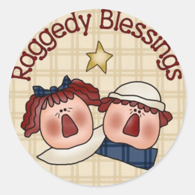 Adesivo Redondo Andy Primitive Country Sticker (Frente)