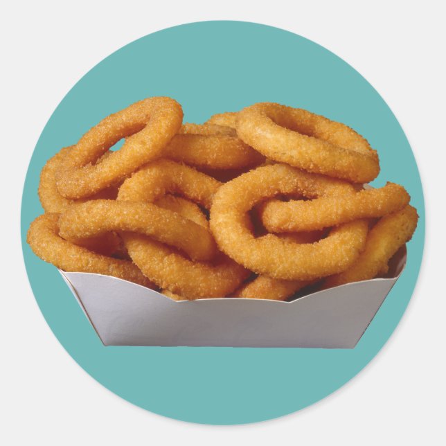 Adesivo Redondo Anéis de cebola (Frente)