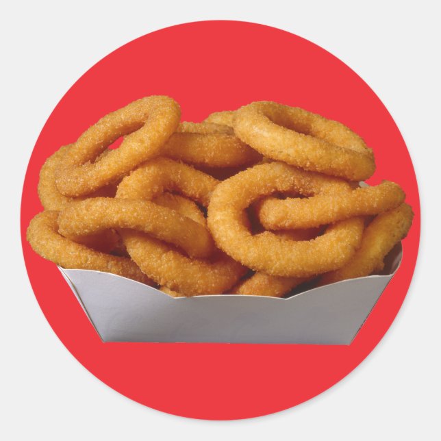 Adesivo Redondo Anéis de cebola (Frente)