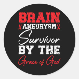 Adesivo Redondo Aneurysm Survivor Condição Médica Aneurysm