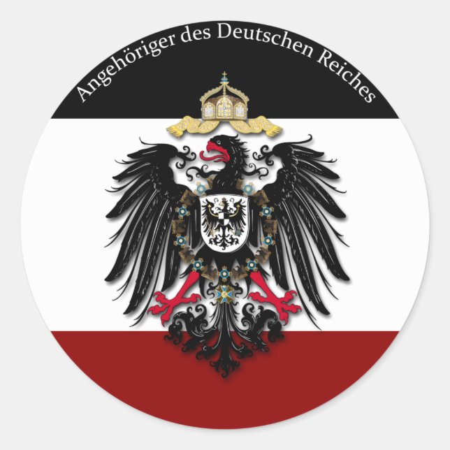 Adesivo Redondo Angehöriger des Deutschen Reiches (Frente)