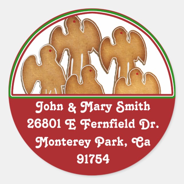 Adesivo Redondo Angel Cookie Choir (Frente)