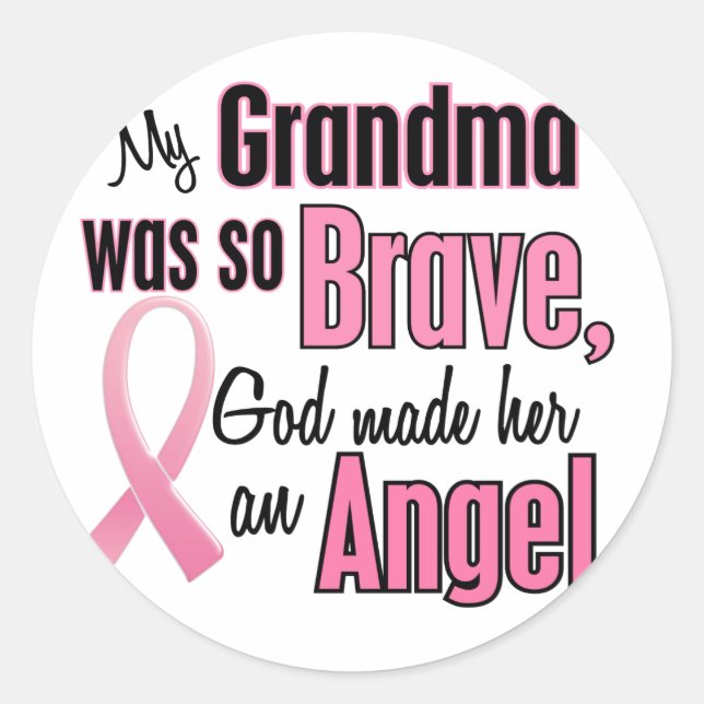 Adesivo Redondo Angel GRANDMA - T-Shirts e Roupa (Frente)