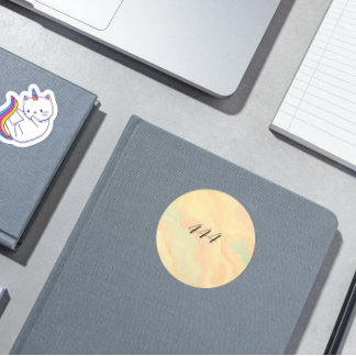 Adesivo Redondo Angel número 444 Sticker