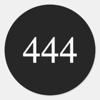 Adesivo Redondo Angel Número 444 Você Está Protegido Divinamente