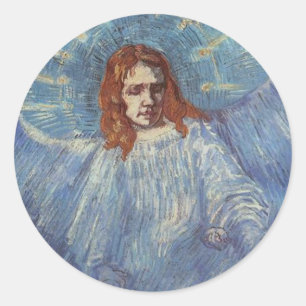 Adesivo Redondo Angel por Vincent van Gogh