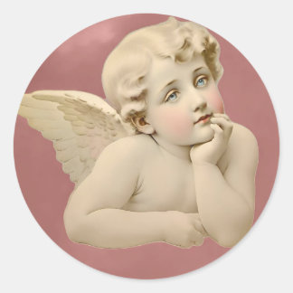 Adesivo Redondo Angel Round Stickers