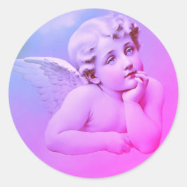 Adesivo Redondo Angel Round Stickers