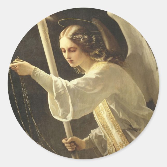 Adesivo Redondo Angel Sticker (Frente)