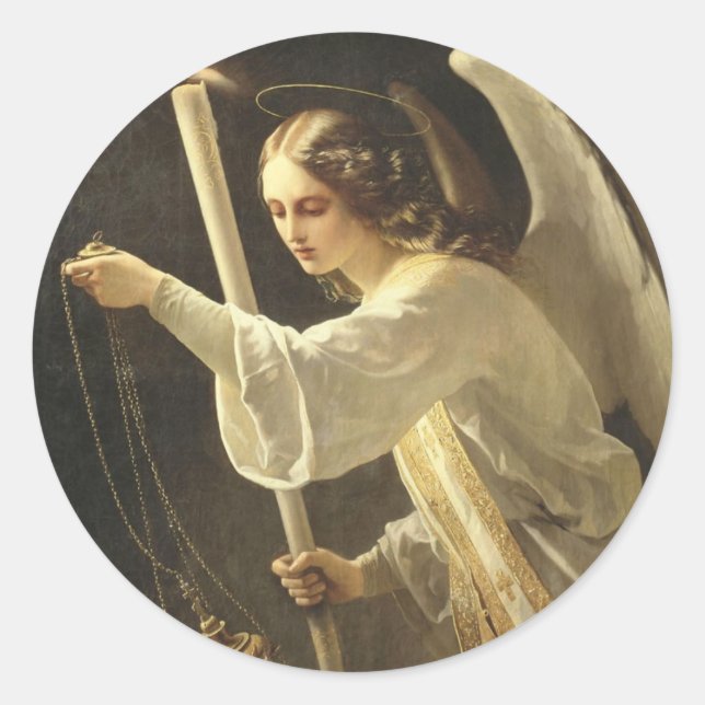 Adesivo Redondo Angel Sticker (Frente)