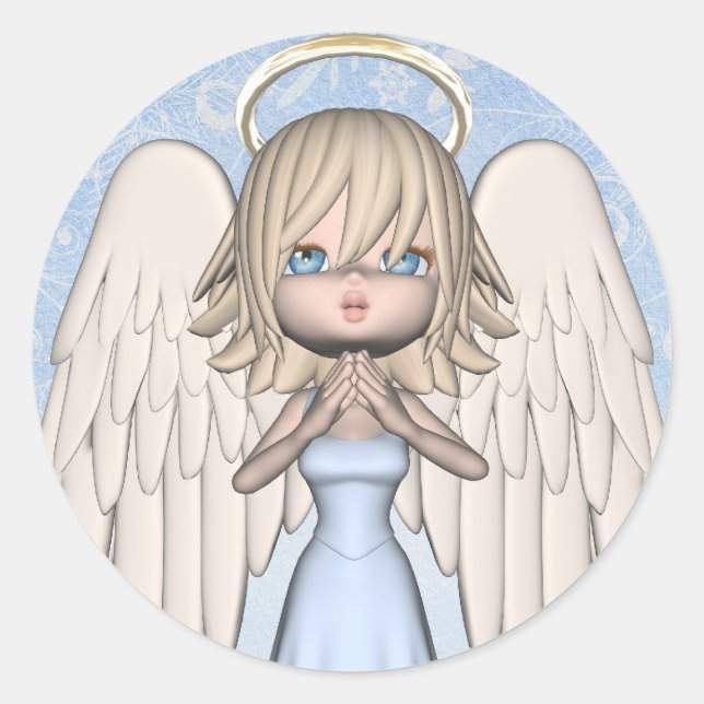 Adesivo Redondo Angel Sticker (Frente)