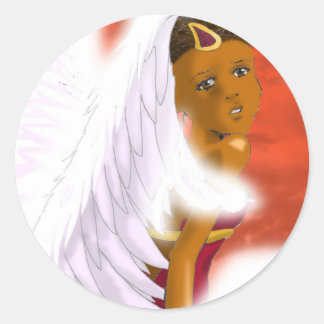 Adesivo Redondo Angel Stickers