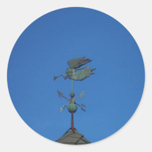 Adesivo Redondo Angel Weather Vane