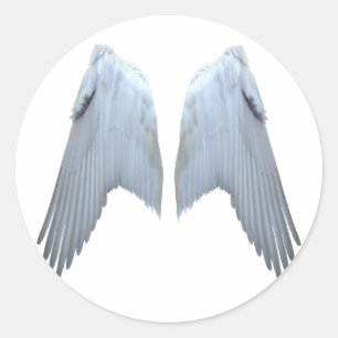 Adesivo Redondo Angel Wings